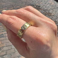 Golden Screw Style Ring