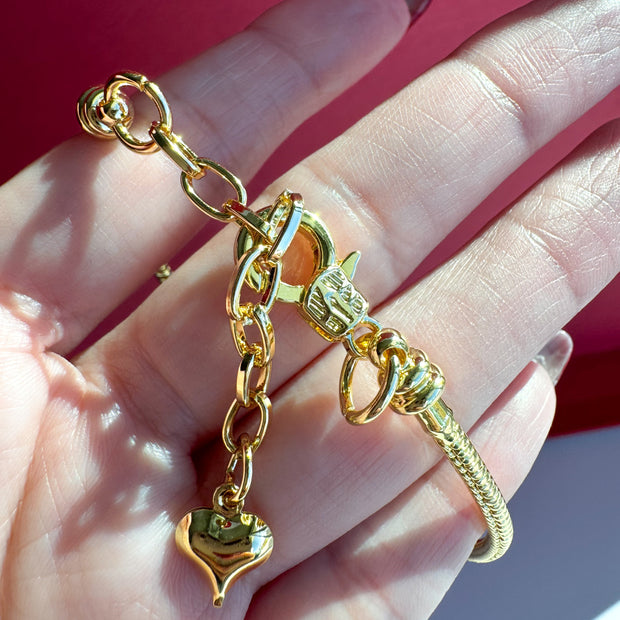 Brazalete Escapulario Cruz Gold