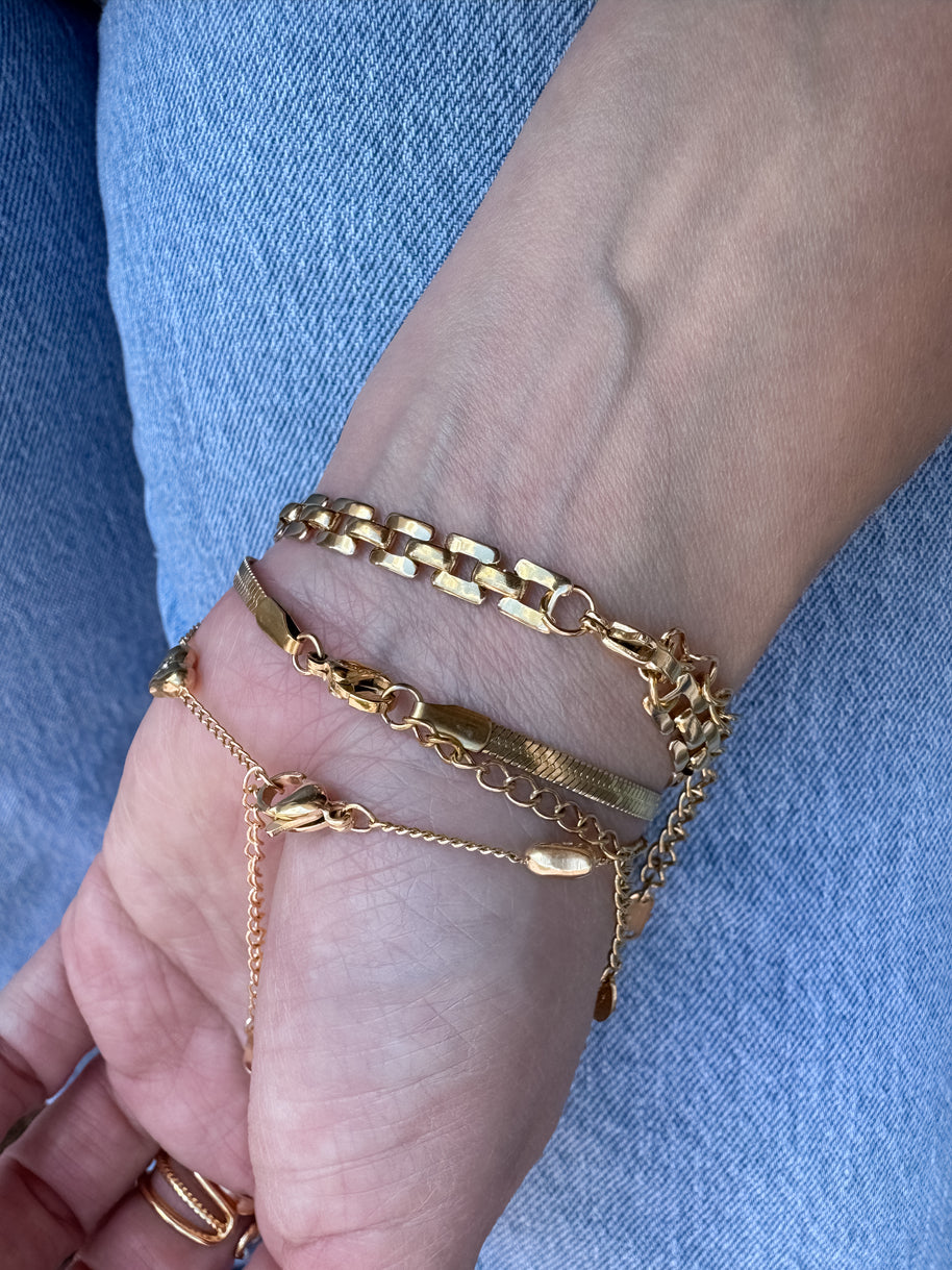 Variety of Steel Thin Bracelets