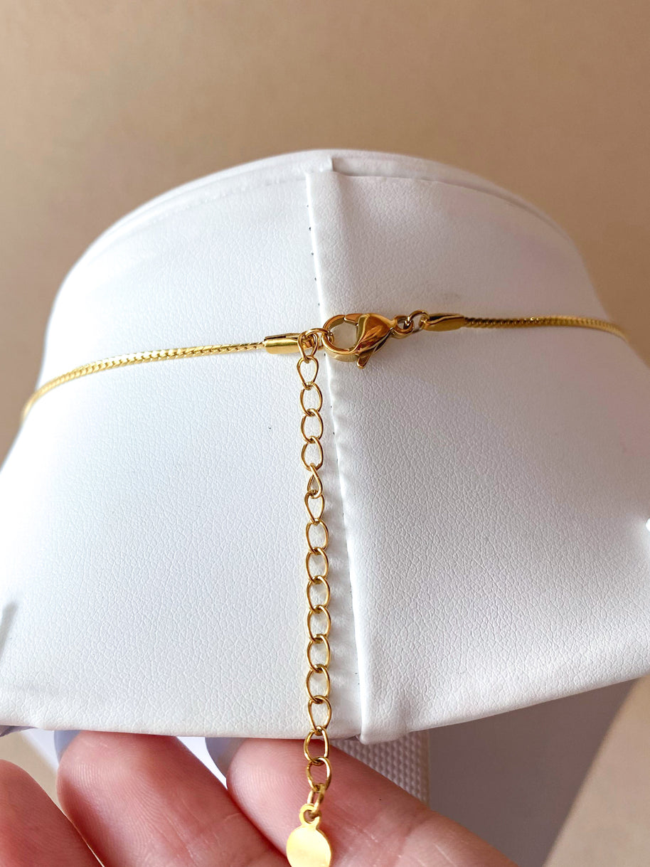 Golden Clover Steel Necklace