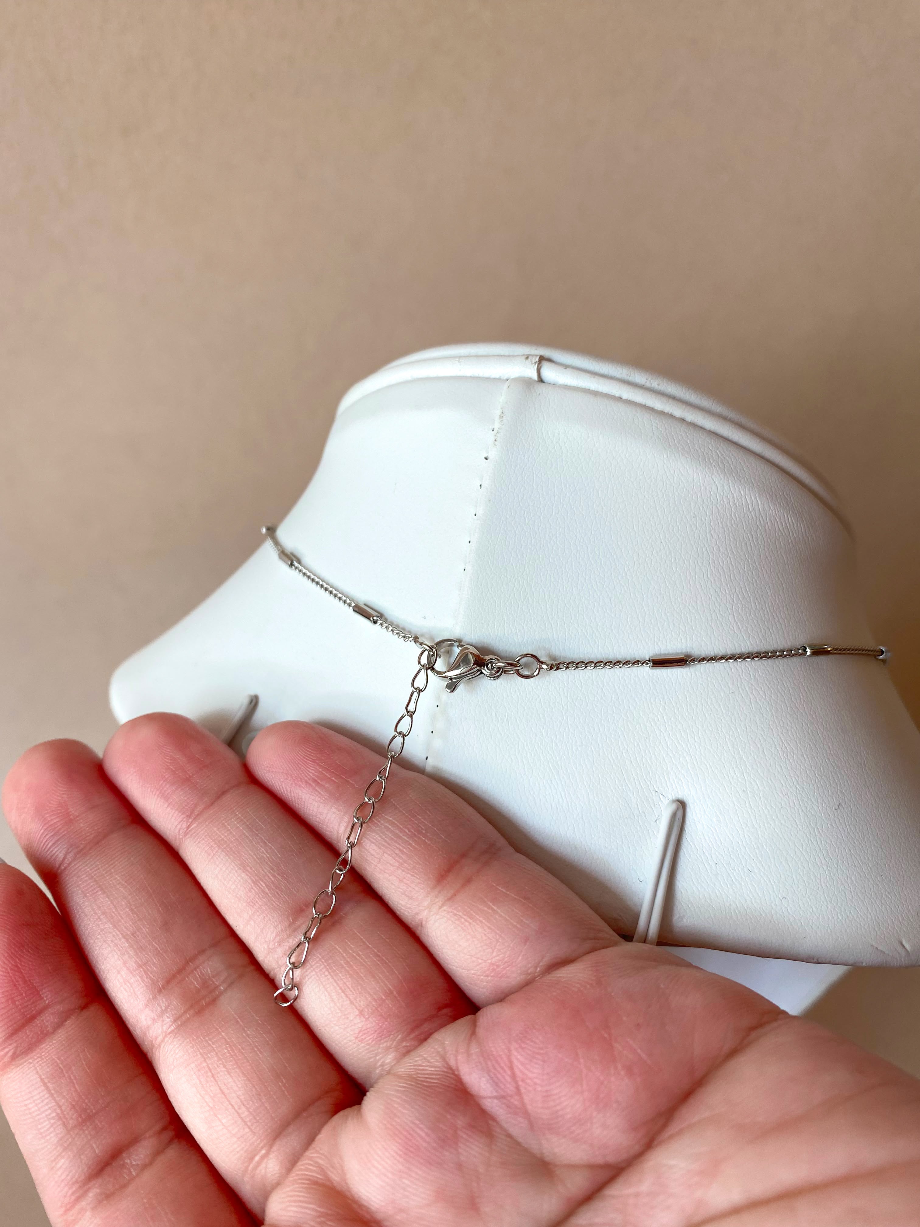 Silver Circular Mama Necklace
