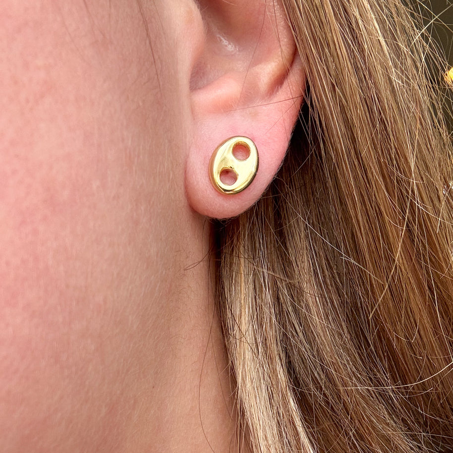 Medium Coffee Grain Earrings