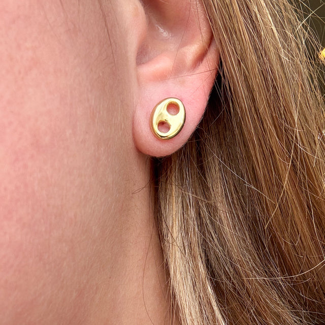 Medium Coffee Grain Earrings