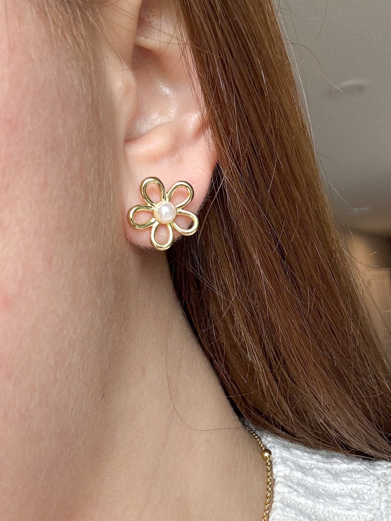 Pearl Flowers Earrings