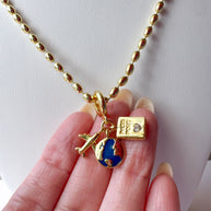 3 Traveler Charms Necklace