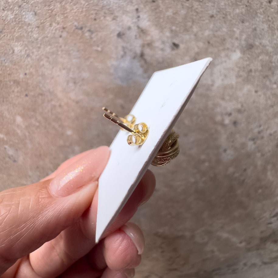 Knot Style 14k Solid Gold Earrings