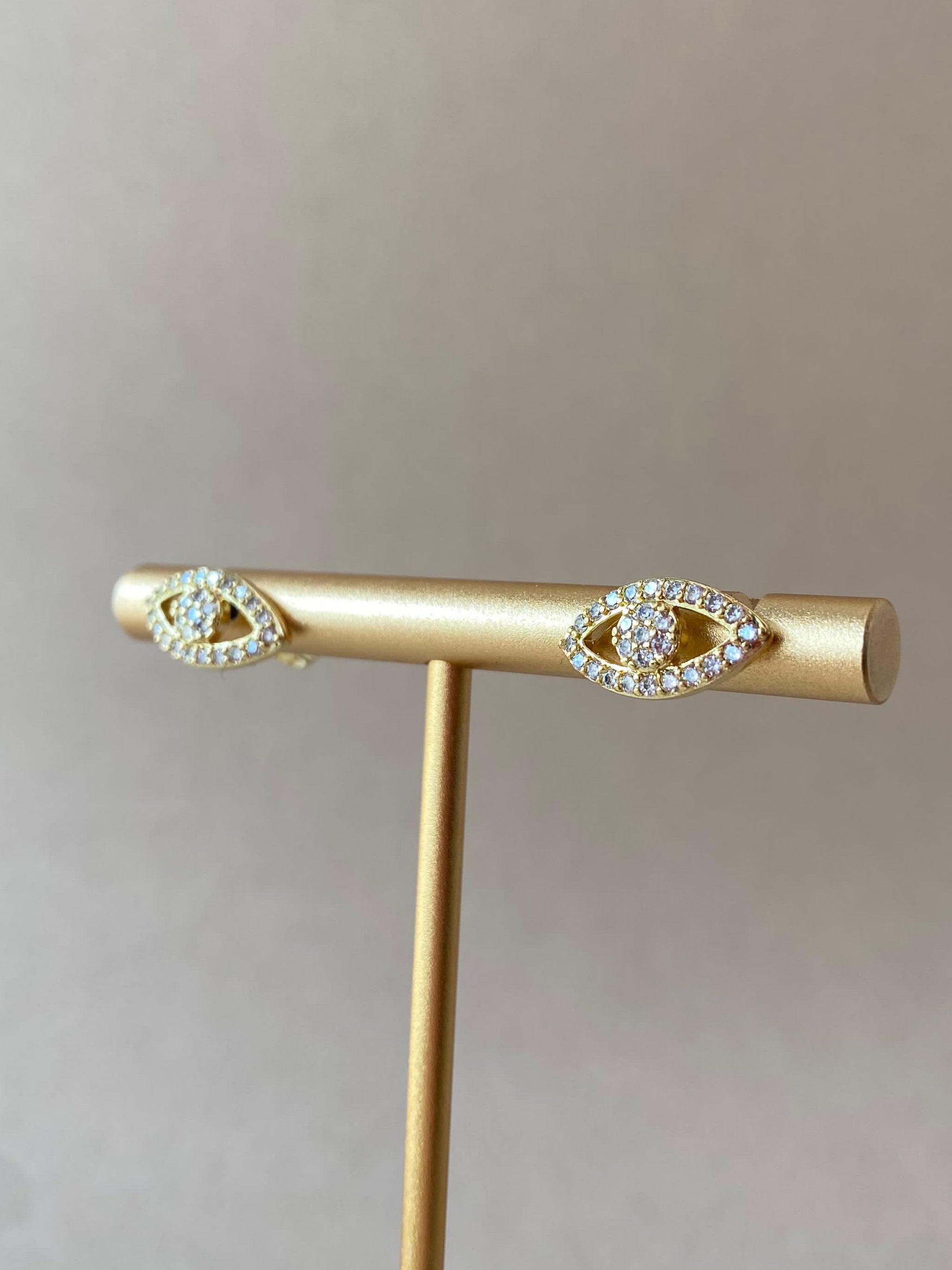 Evil Eye 🧿 Crystal Style Topito Earrings