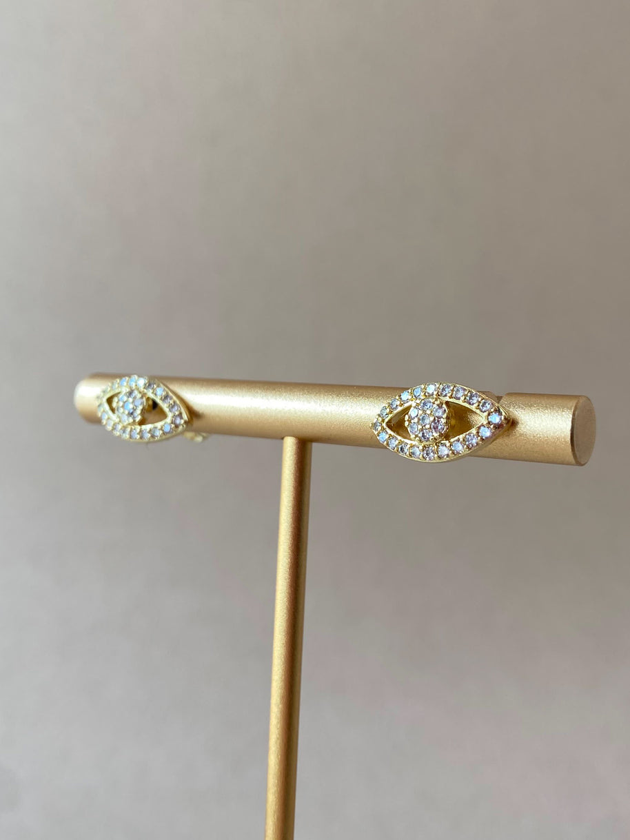Evil Eye 🧿 Crystal Style Topito Earrings