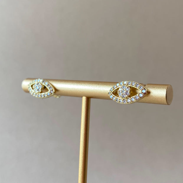 Evil Eye 🧿 Crystal Style Topito Earrings