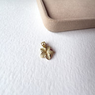 Hawaian Flower 14k Solid Gold Charm