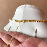 Big, Medium and Little Golden Balls Pattern Necklace