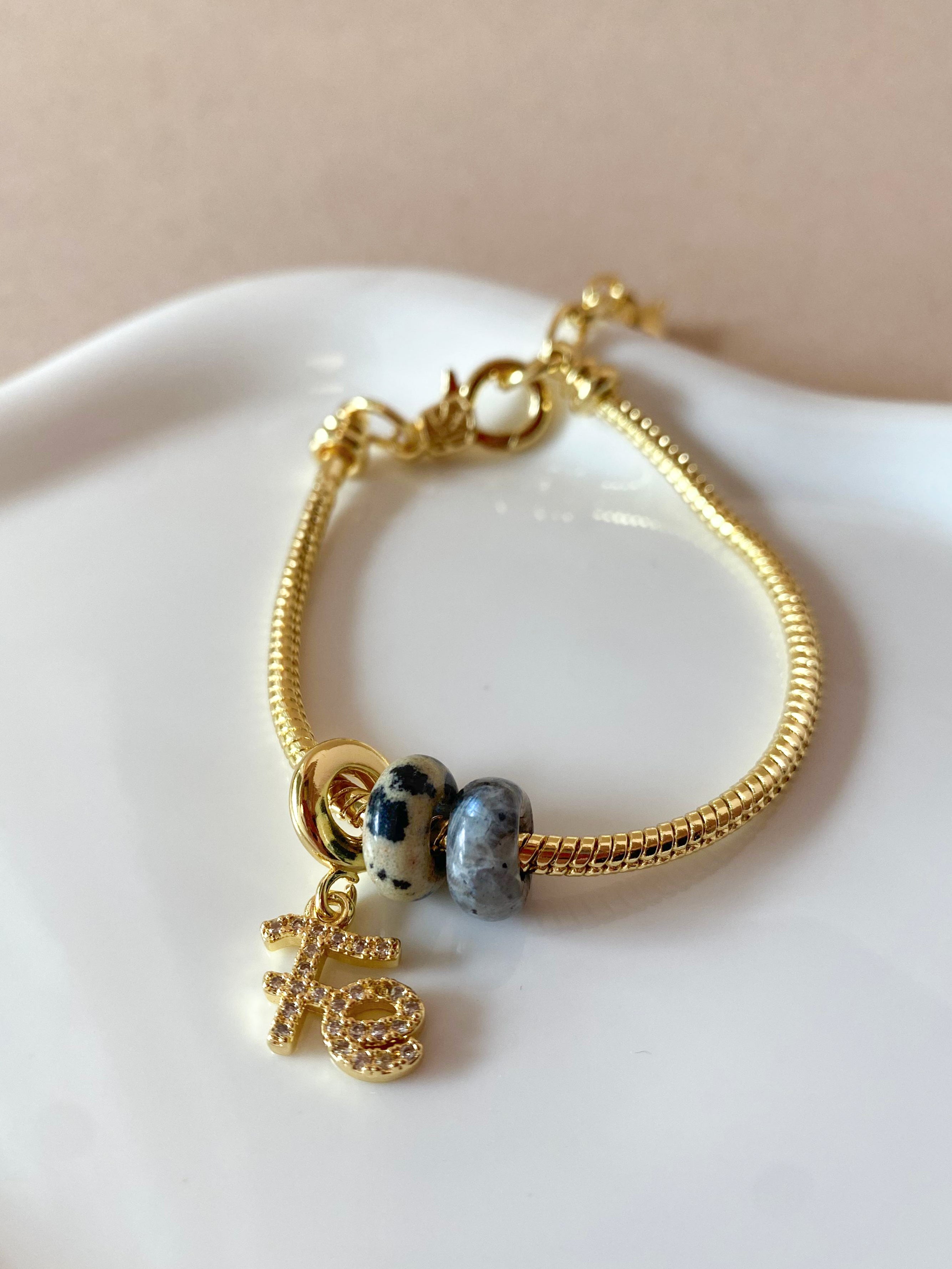 Little Faith and Turkish Stone Charms Bracelet