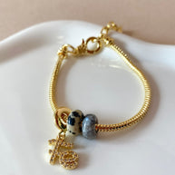 Little Faith and Turkish Stone Charms Bracelet