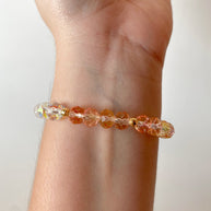 Colorful Jesus Cross Crystal Elastic Bracelets