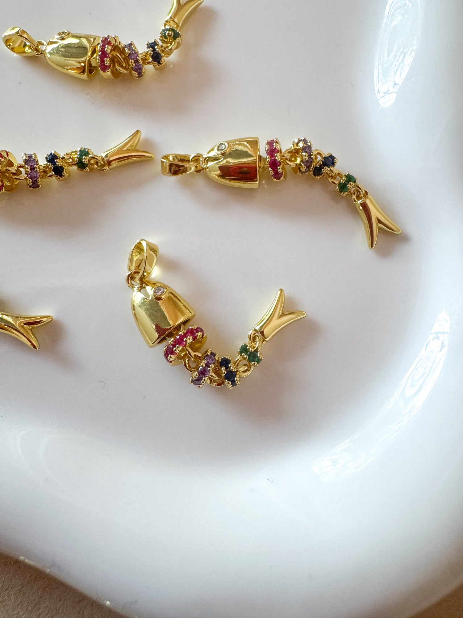 Multicolor Golden Fish Charm