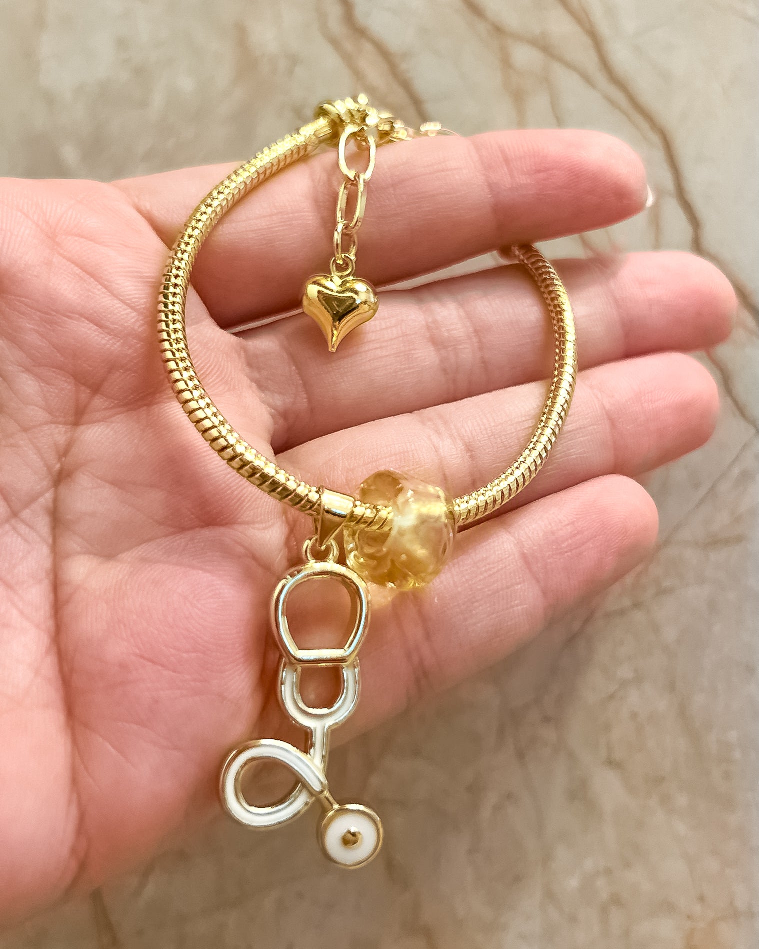 Pulsera  Estetoscopio Blanco Pan