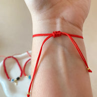 Variety of Red Threads Protection Charms Adjustable Bracelets