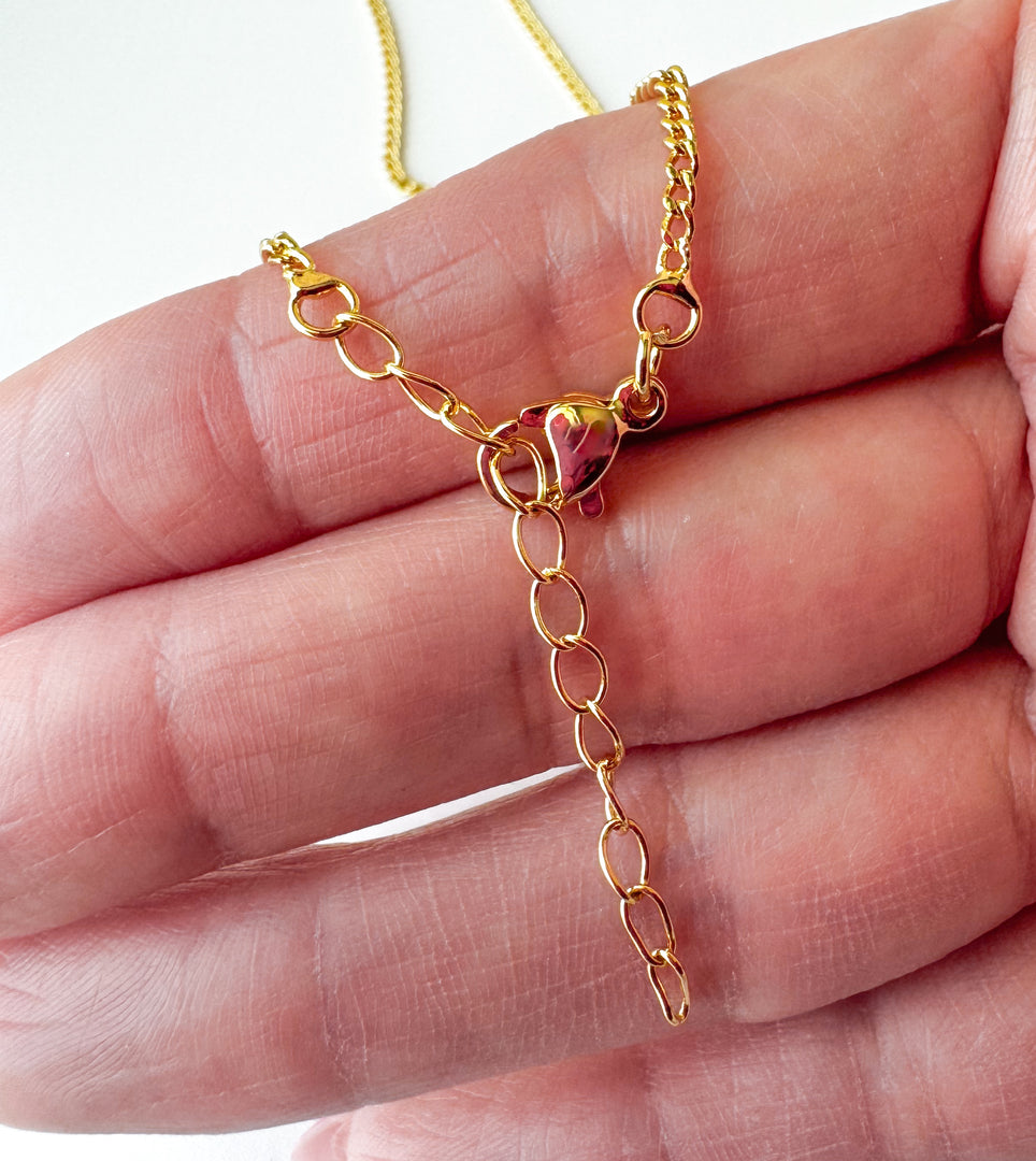 Cadena Mini Corazon Dorado