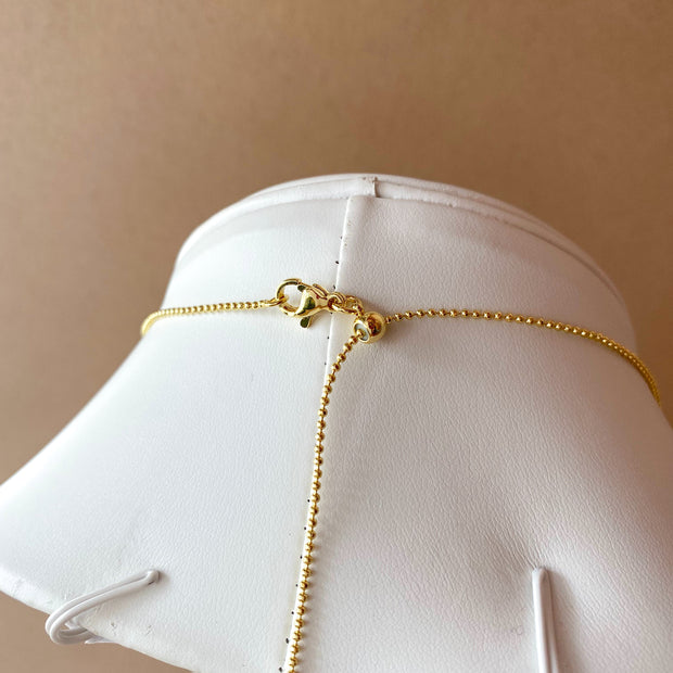 Big Azabache Heart Adjustable Necklace
