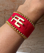 Load image into Gallery viewer, Pulsera Ajustable FE roja
