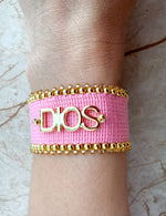 Load image into Gallery viewer, Pulsera Ajustable DIOS Rosada
