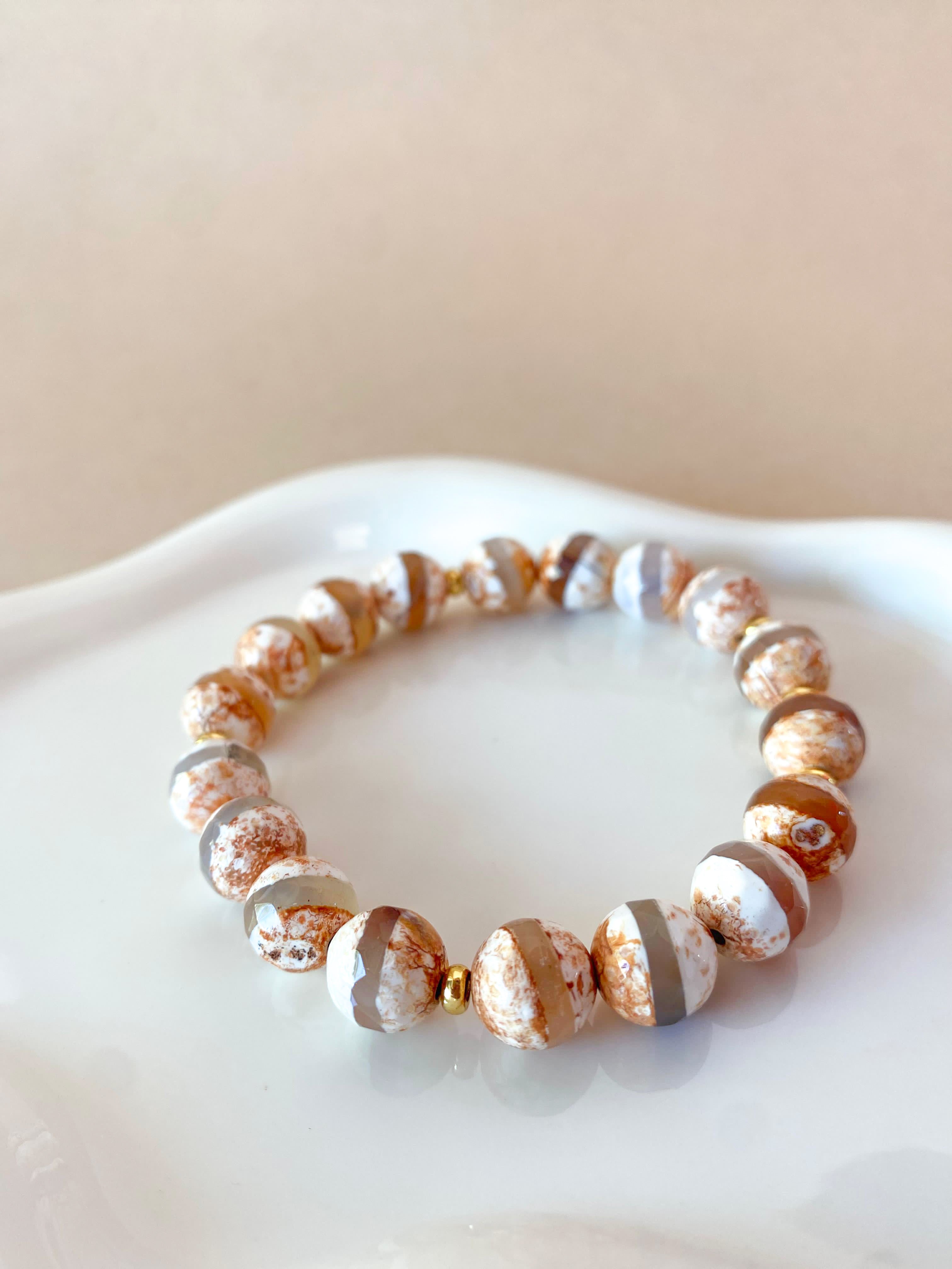 Medium Ball Beads Elastic Bracelet