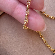 Sailor Style 14k Solid Gold Bracelet