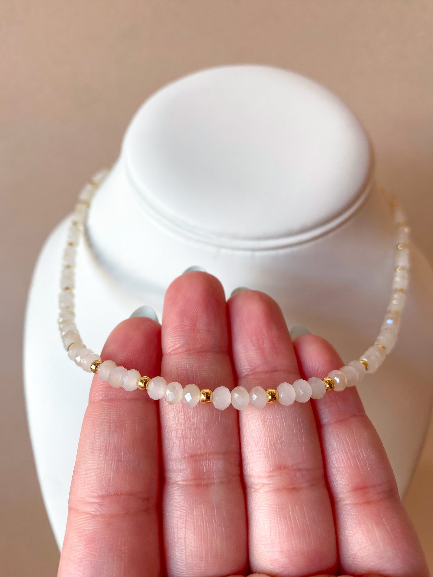 Clear Crystals Plain Necklace