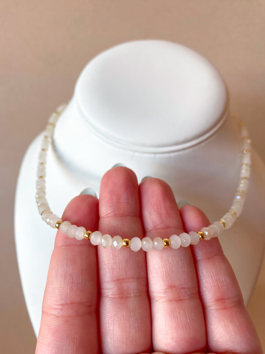 Clear Crystals Plain Necklace
