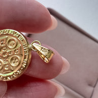 St. Benedict Medal 18k Solid Gold Hollow Charm