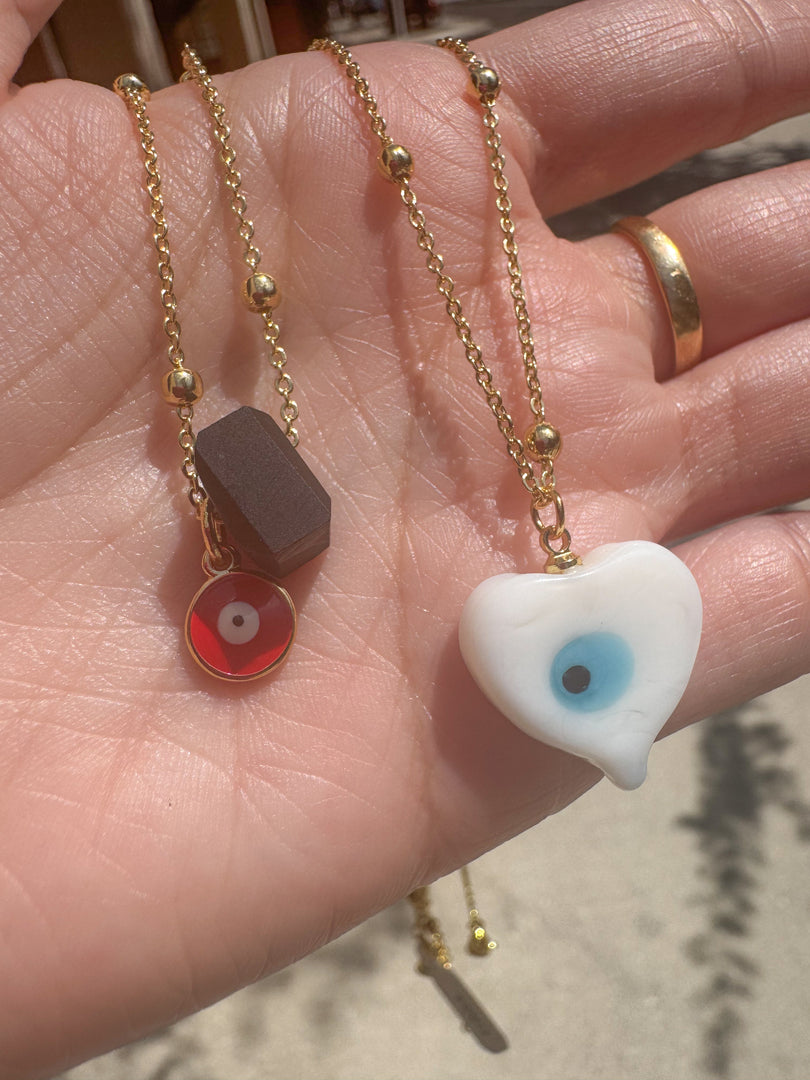 Evil Eyes and Azabache Necklace style