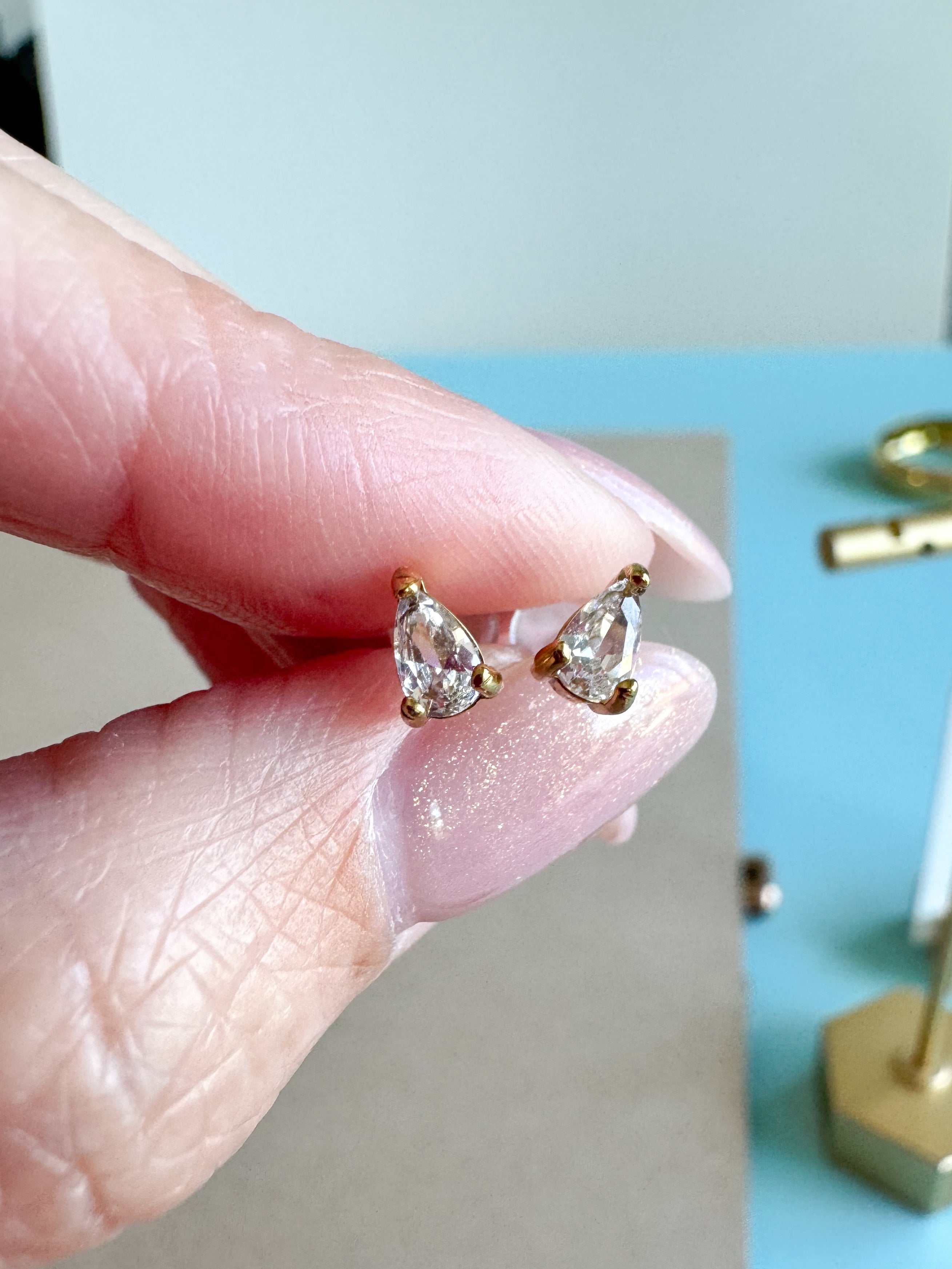 Mini Crystal Earrings