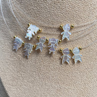 Mother of Pearl Kid Ghost Necklace