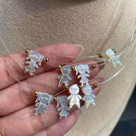 Mother of Pearl Kid Ghost Necklace